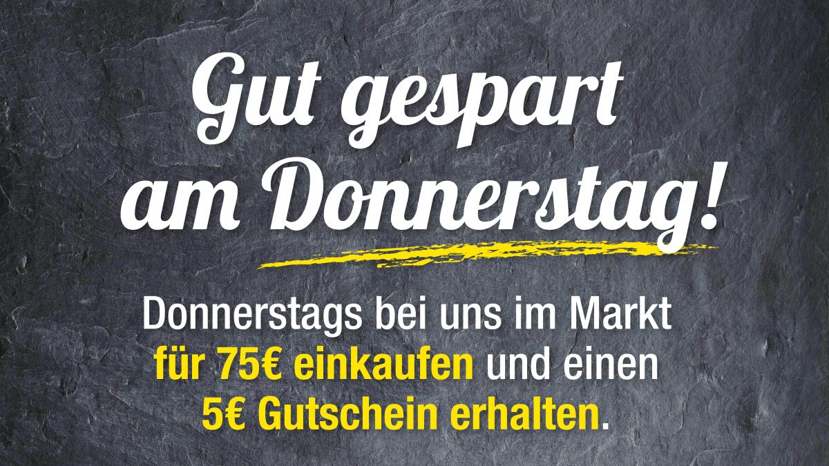 Gut gespart am Donnerstag | Schmidts Märkte